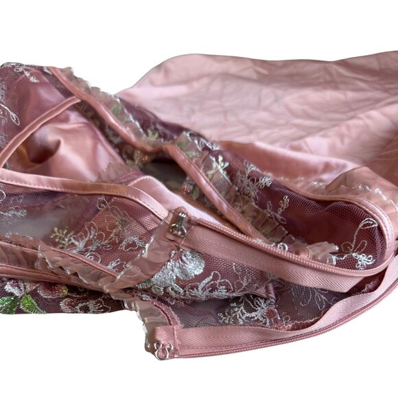 EUC! RARE! For Love and Lemons Euphoria Embroidered Floral Slip Dress Size XS - Picture 12 of 16